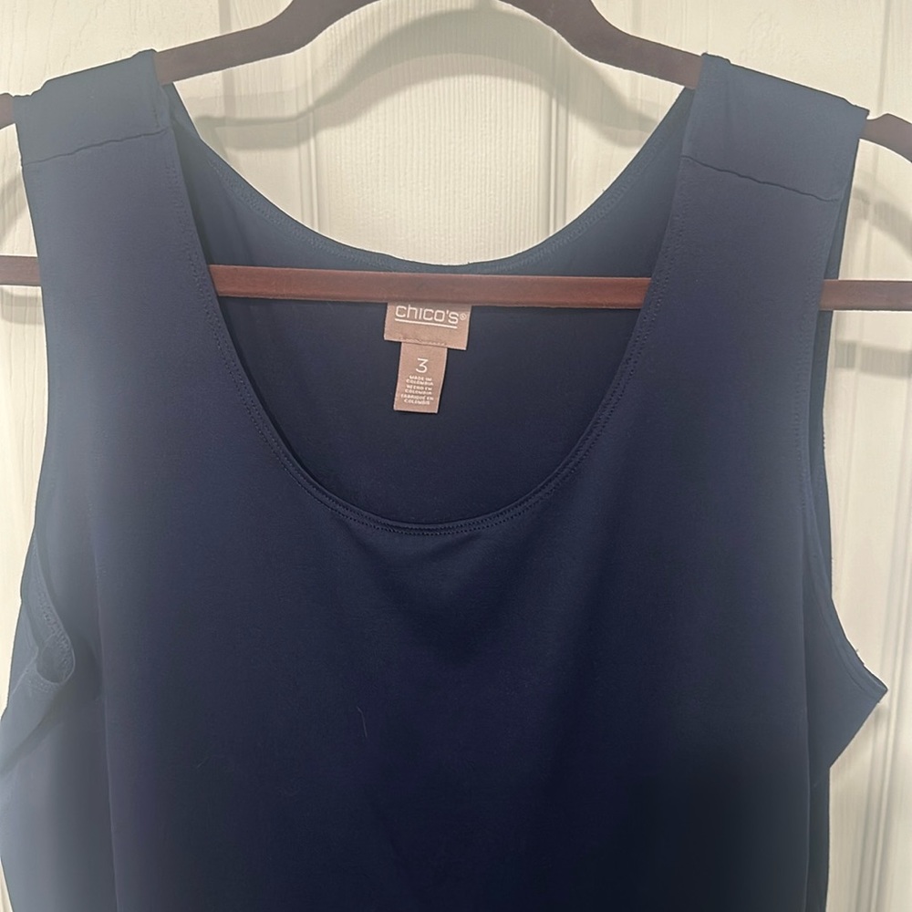 Chico’s microfiber Tank (midnight blue)